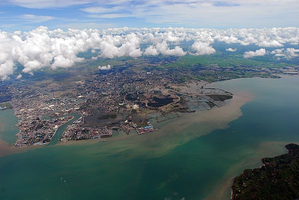 The coast of Panay Island in the Philippines was hit hard by Typhoon Fengshen and is receiving assistance from the aircraft carrier USS Ronald Reagan (CVN 76) and other ships in the Ronald Reagan Carrier Strike Group.