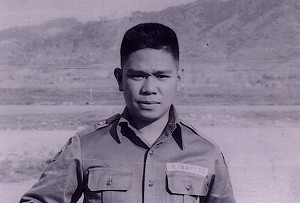 as 2nd Lieutenant in the Philippine Army, 1952
